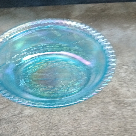 Westmoreland Vintage Aqua Carnival Glass Hen on Nest - Picture 4 of 7